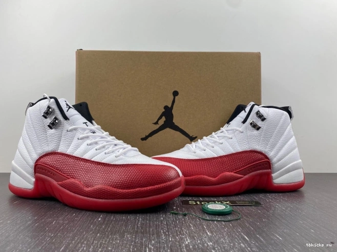 Rep TB Cherry Jordan 12 130690-110 Retro Air 0714